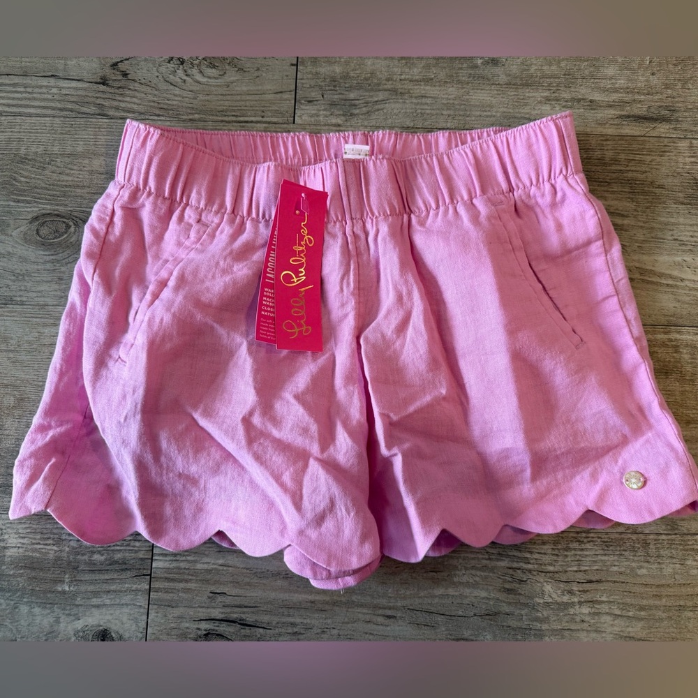 Lilly Pulitzer Brea Linen Shorts – Lilac Rose – Size XS – NWT